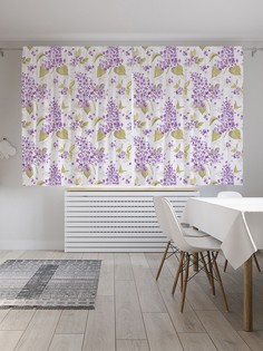 Шторы под лён «Цветочное ожидание», серия Oxford DeLux, 290х180 см Joy Arty