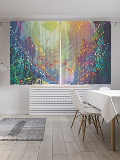 Шторы под лён «Чудо природы», серия Oxford DeLux, 290х180 см Joy Arty