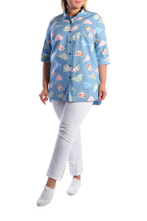 Блуза женская Forus 18068-A голубая 50 RU