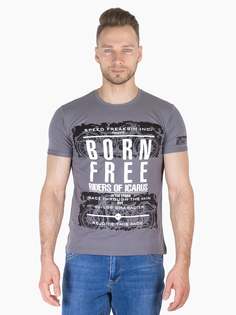 Футболка мужская Dairos GD69300635 серая 3XL