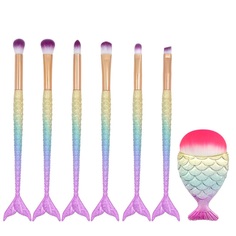 Набор кистей для макияжа Kawaii Factory "Рыбки", розовый/сиреневый