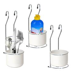 Подставка для столовых приборов навесная на рейлинг МультиДом