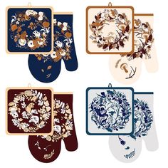 Прихватка с рукавицей "Мышки в узоре" МультиДом