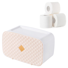 BH-TOILP-10 Полка-держатель для туалетной бумаги, "Ромб", цвет бежевый, 24,5х12х14,2 см Blonder Home