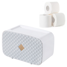 BH-TOILP-11 Полка-держатель для туалетной бумаги, "Ромб", цвет серый, 24,5х12х14,2 см Blonder Home