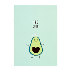 Тетрадь в розовую клетку А5 "Avocorn" Kawaii Factory