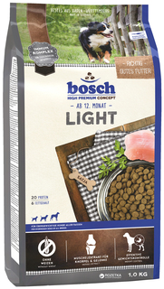 Сухой корм для собак Bosch Light, для склонных к полноте, домашняя птица, 1кг