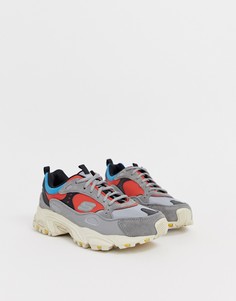 Разноцветные кроссовки на массивной подошве Skechers-Мульти