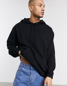 Худи в стиле oversized черного цвета ASOS DESIGN-Черный