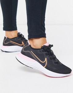 Черные кроссовки Nike Running Renew Run-Черный