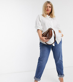 Белая удлиненная рубашка Vero Moda Curve-Белый