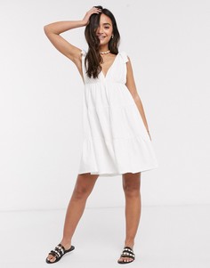 Белый сарафан мини ASOS DESIGN