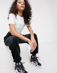 Белая короткая футболка Juicy Couture-Белый