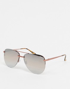 Солнцезащитные очки-авиаторы бронзового цвета Quay-Медный
