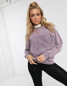 Лавандовый свитшот oversized ASOS DESIGN-Розовый