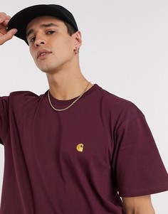 Бордовая футболка Carhartt WIP-Красный