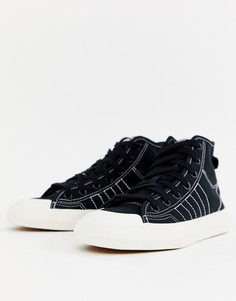 Черные высокие кроссовки adidas Originals-Черный