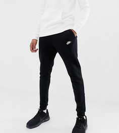Черные джоггеры с манжетами Nike Tall Club 804408-010-Черный