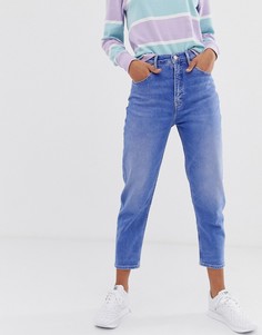 Суженные книзу джинсы с завышенной талией Tommy Jeans-Синий