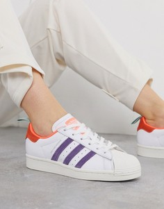 Розовые кроссовки со вставками металлик adidas Originals x Girls are Awesome Superstar-Темно-синий