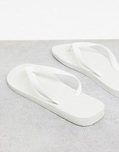 Белые шлепанцы Havaianas-Белый
