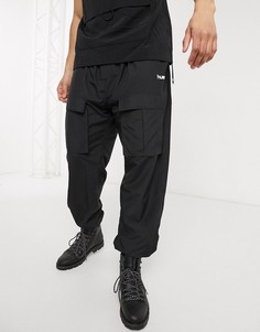 Черные брюки карго с карманами Hummel Hive-Черный