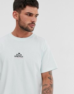 Футболка с вышивкой New Look Palm Springs-Зеленый