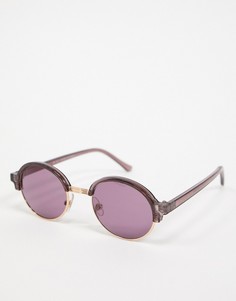 Фиолетовые солнцезащитные очки в стиле ретро Topman-Фиолетовый