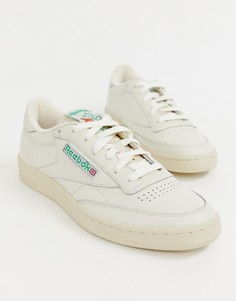 Бежевые кроссовки Reebok Club C-Белый