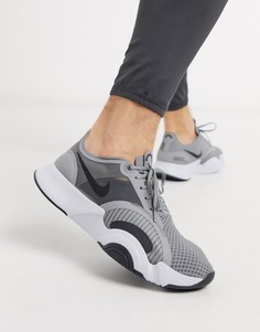 Серые кроссовки Nike Training SuperRep Go-Серый