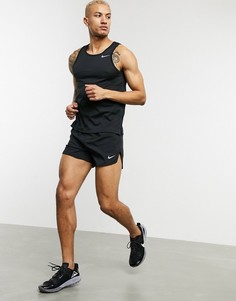 Черная майка Nike Running Breathe-Черный
