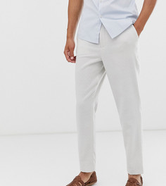 Светлые суженные книзу фактурные брюки ASOS DESIGN Tall-Белый