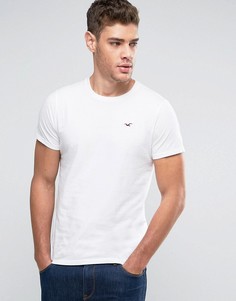Белая узкая футболка с логотипом Hollister Must Have-Белый