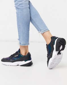 Кроссовки с эффектом металлик Adidas Originals Falcon-Черный