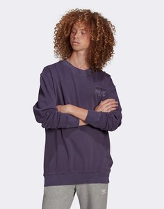 Фиолетовый премиум-свитшот с логотипом adidas Originals