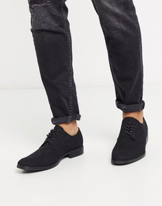Черные дерби из искусственной замши Jack & Jones-Черный