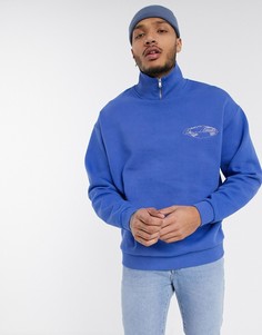 Oversized-свитшот с высоким воротом ASOS DESIGN-Фиолетовый