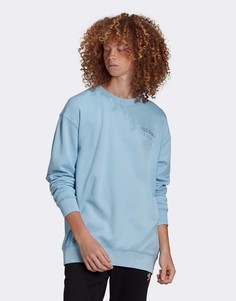 Синий премиум-свитшот с логотипом adidas Originals