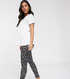 Леггинсы с цветочным принтом ASOS DESIGN Maternity-Мульти
