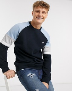 Темно-синий свитшот колор блок Burton Menswear