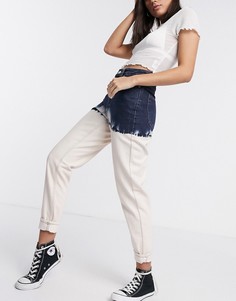 Выбеленные джинсы в винтажном стиле с эффектом деграде Topshop-Синий