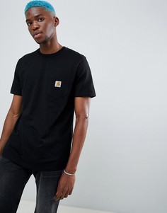 Футболка классического кроя с карманом Carhartt WIP-Черный