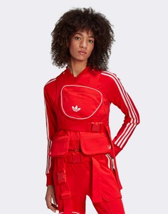Красная олимпийка со съемным нагрудным карманом adidas Originals Ji Won Choi x Olivia-Красный