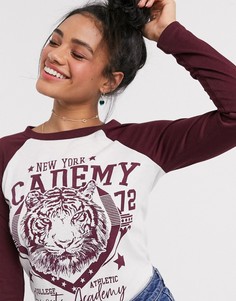 Лонгслив с рукавами реглан Brave Soul-Красный