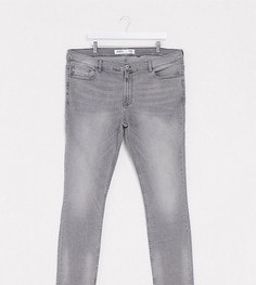 Серые джинсы скинни Burton Menswear Big & Tall-Серый