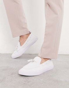 Белые кеды-слипоны с кисточками ASOS DESIGN-Белый