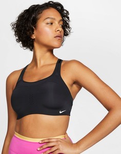 Черный спортивный бюстгальтер Nike Training Alpha