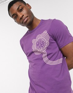 Фиолетовая футболка с логотипом Pretty Green-Фиолетовый