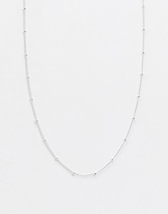 Посеребренное ожерелье-цепочка Orelia-Серебряный