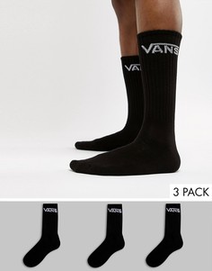 Набор из 3 пар черных носков Vans Classic-Черный